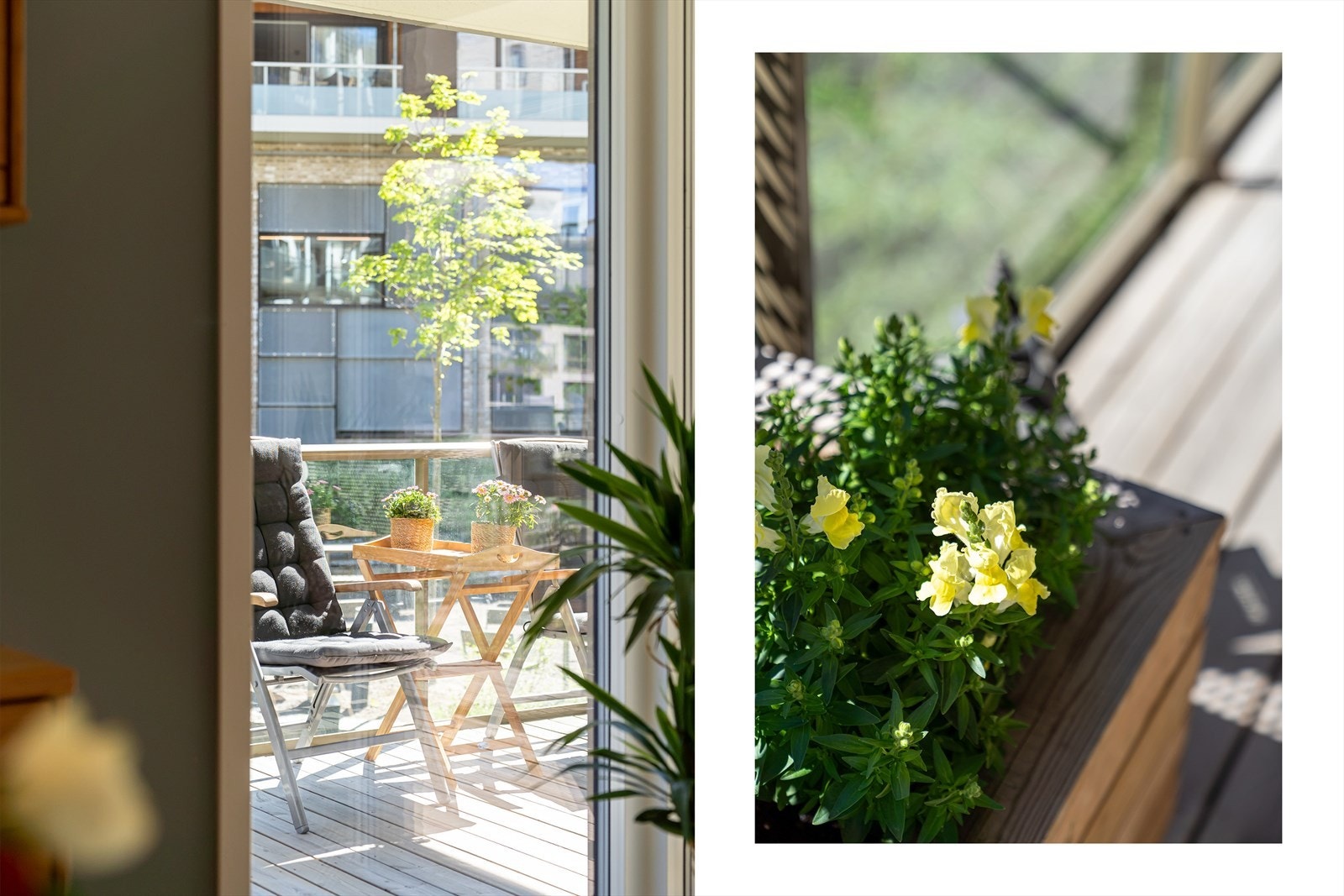 Fra kjøkkenet har du direkte tilgang til en stor og hyggelig balkong på hele 26 m². Galleribilde