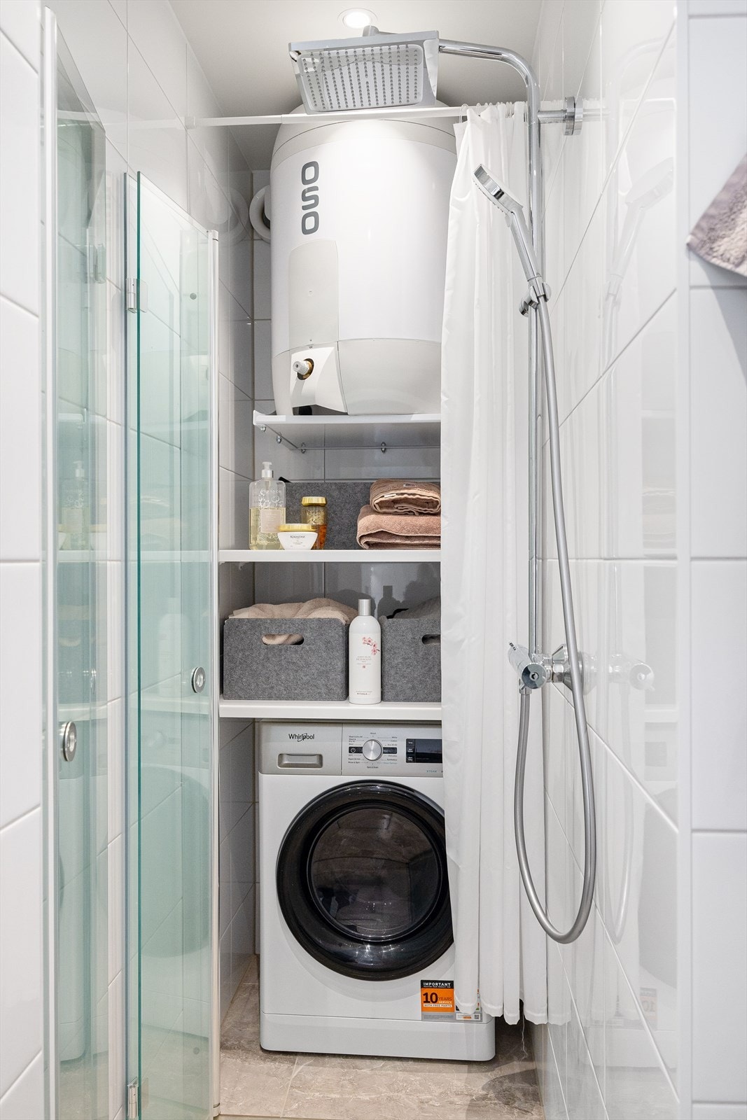 Her er det også opplegg for vaskemaskin. Galleribilde