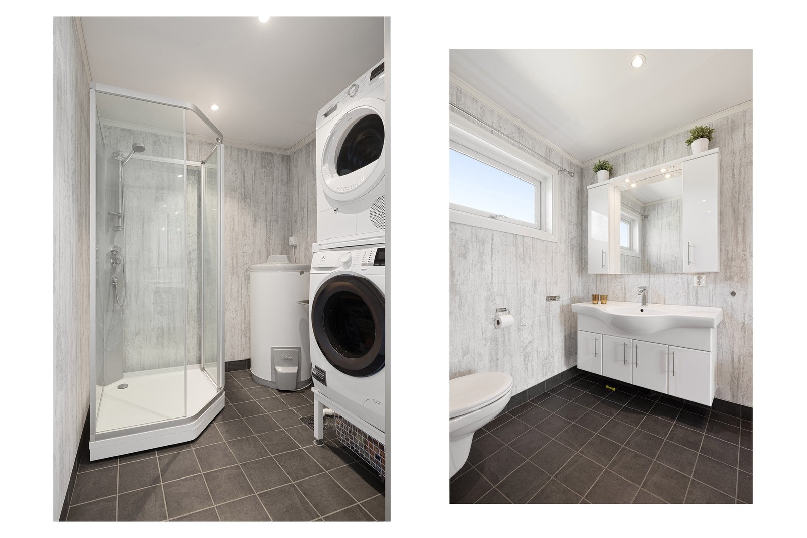 Badet har downlights som sikrer god lysfordeling i rommet. Galleribilde