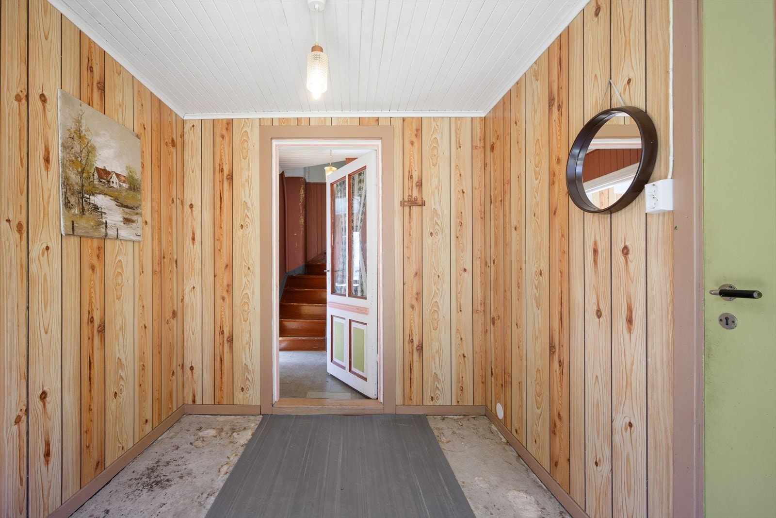 Luftig gang. Galleribilde