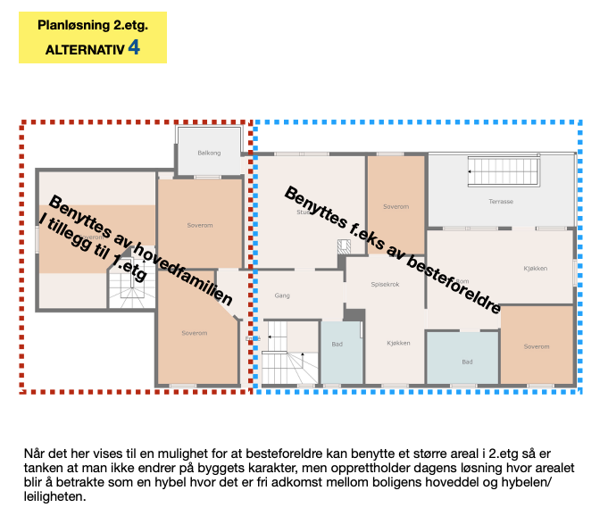 Planløsning 2.etg. alternativ 4 Galleribilde