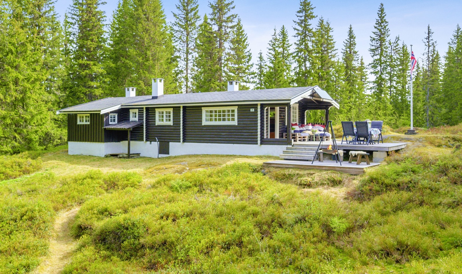 Området består av spredt hyttebebyggelse og er et eldorado for friluftsliv året rundt. Galleribilde