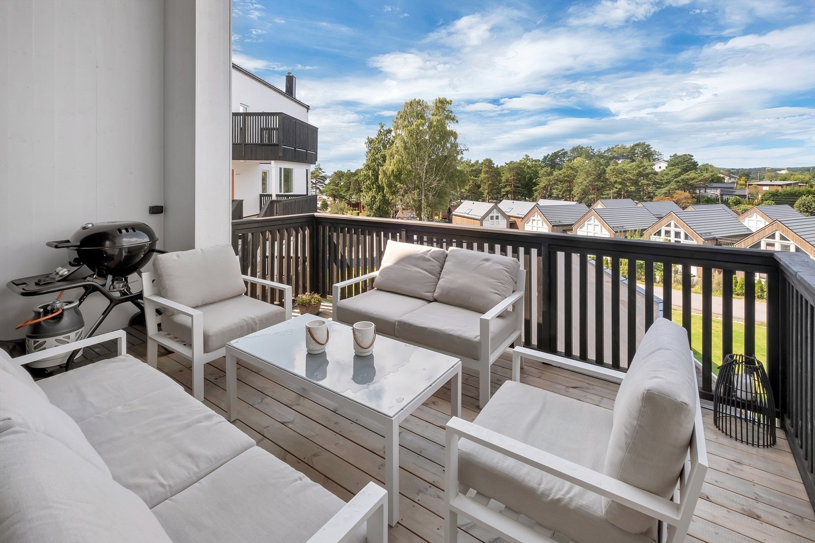 Balkong ut i fra stua Galleribilde