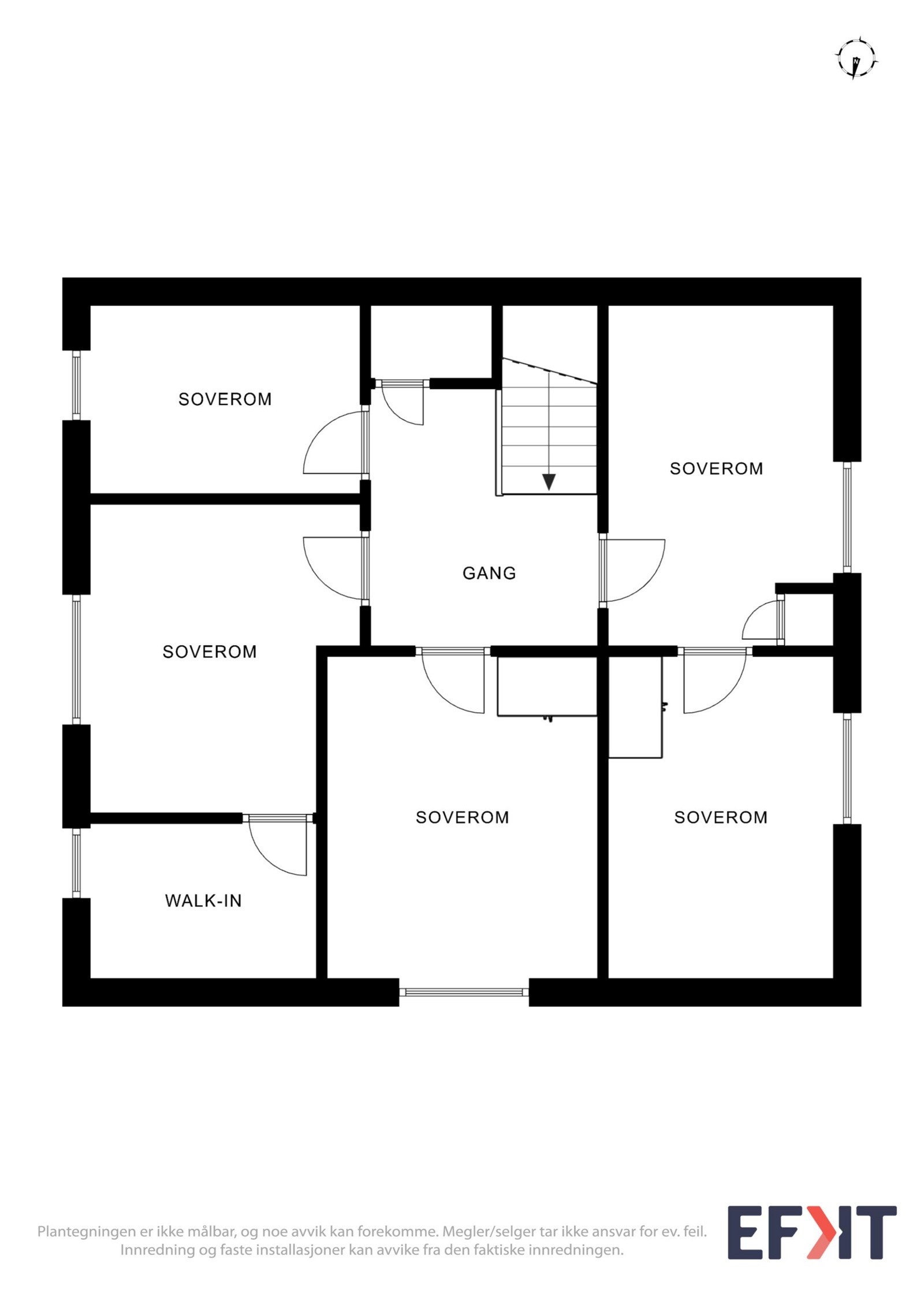 Planskisse andre etasje Galleribilde