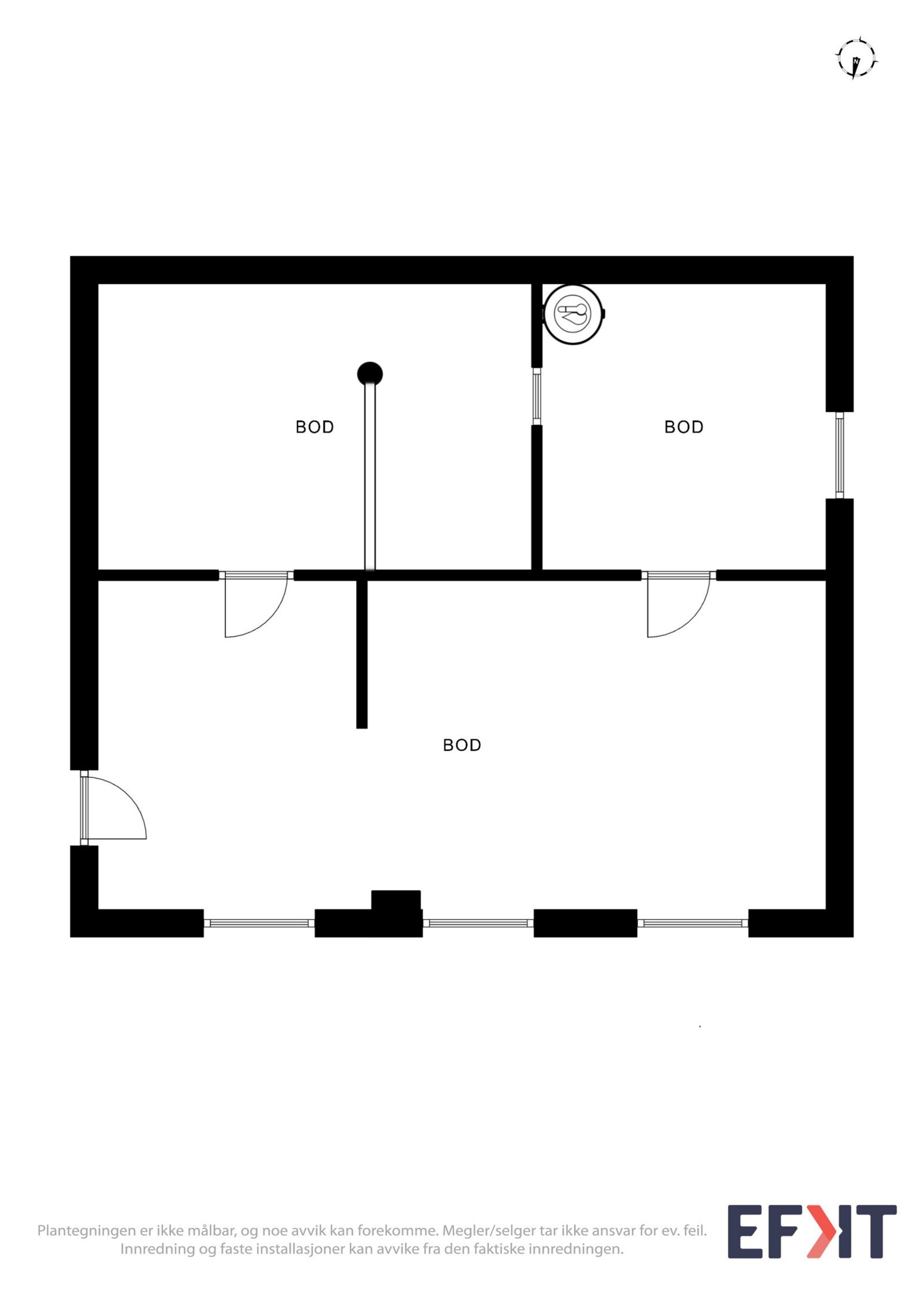 Planskisse underetasje Galleribilde