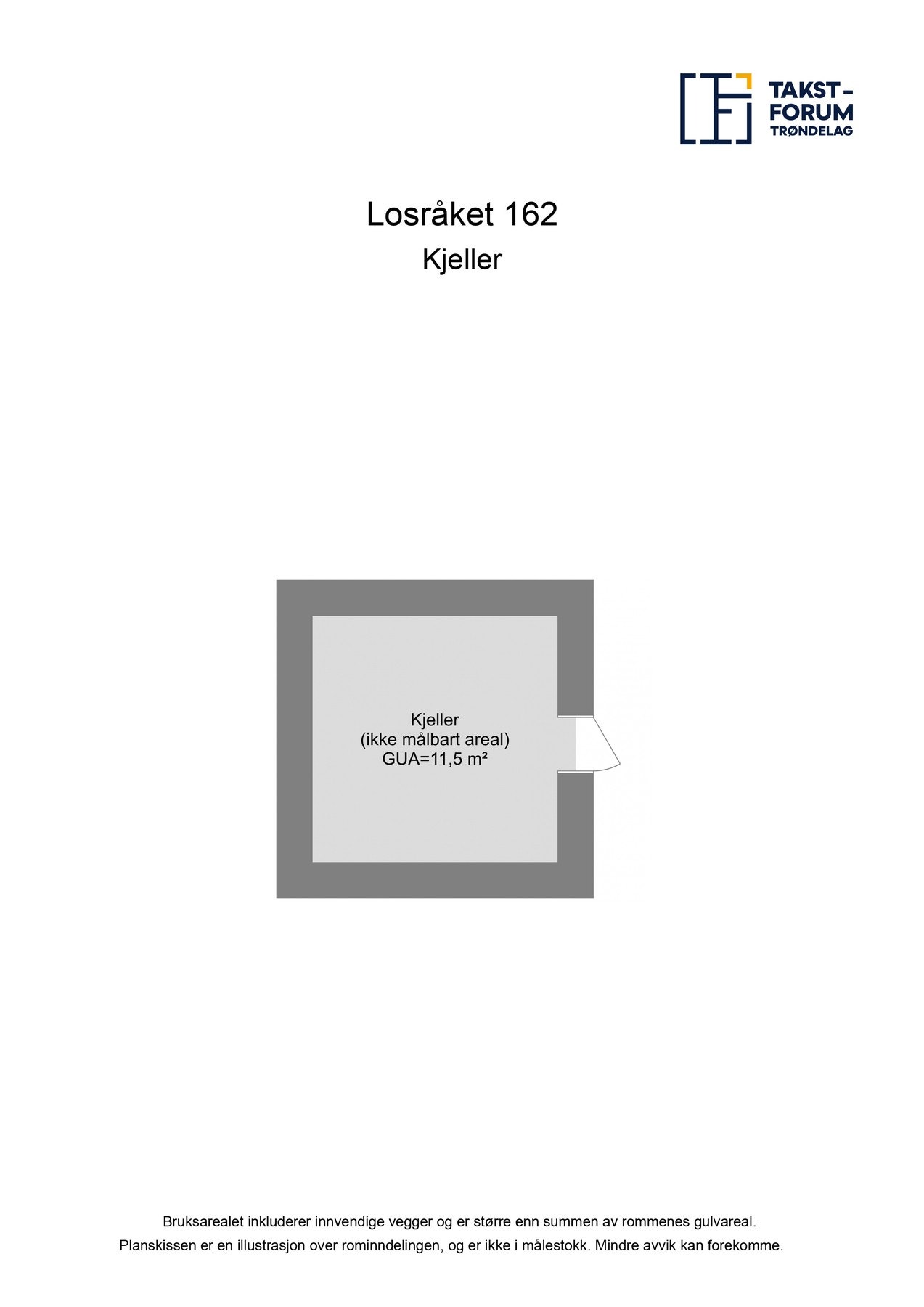 Planskisse kjeller Galleribilde