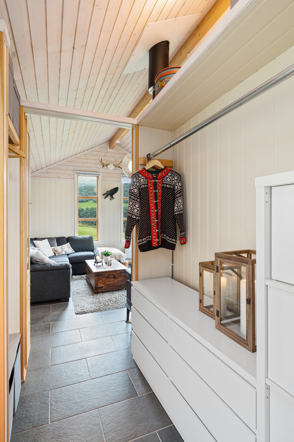 Gang/stue i anneks. Galleribilde