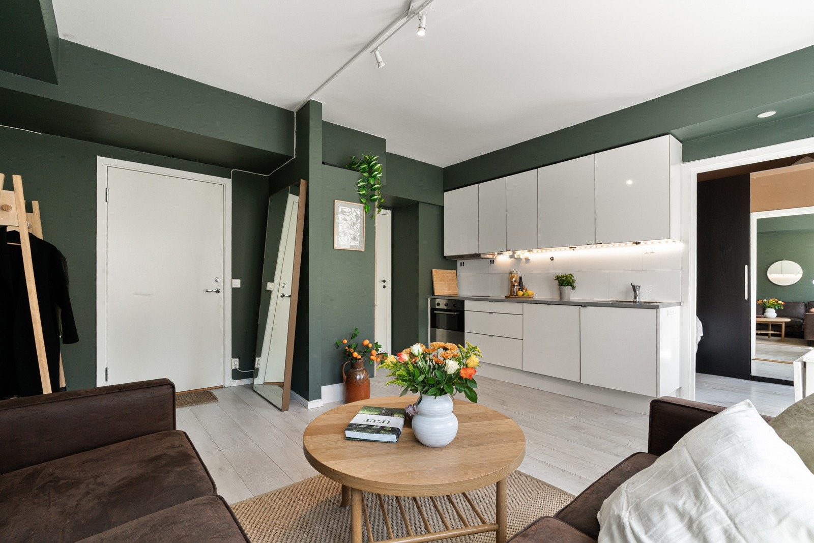 - Entré/stue/kjøkken måler 22 kvm - Galleribilde