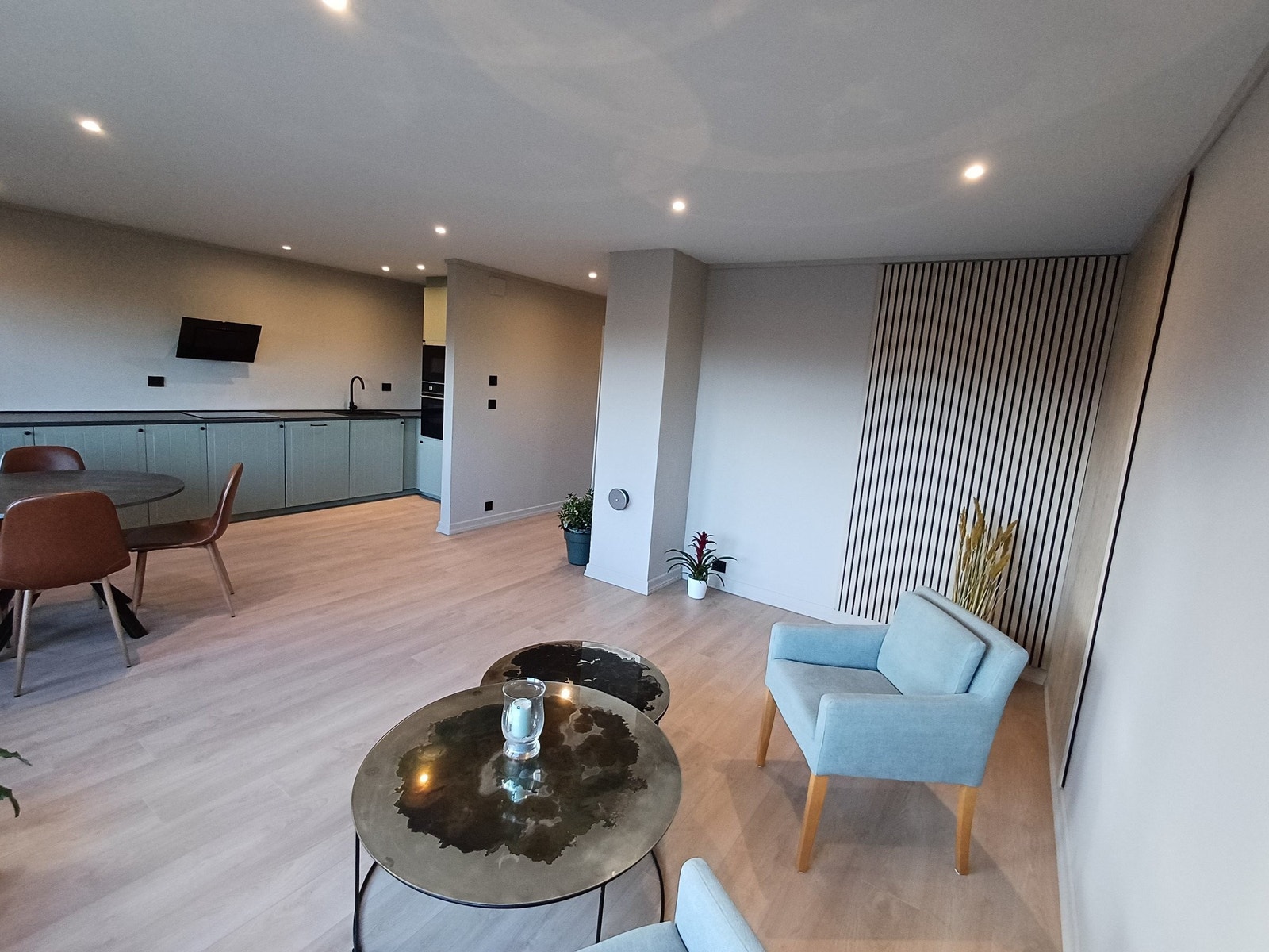 Stue med mulighet for å sette inn peis Galleribilde