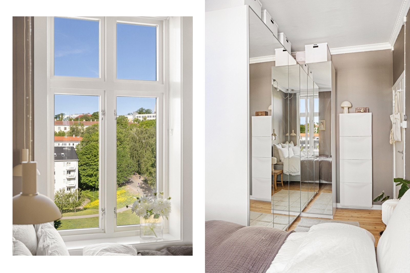 Nydelig utsyn mot Ilaparken fra soverommet også Galleribilde