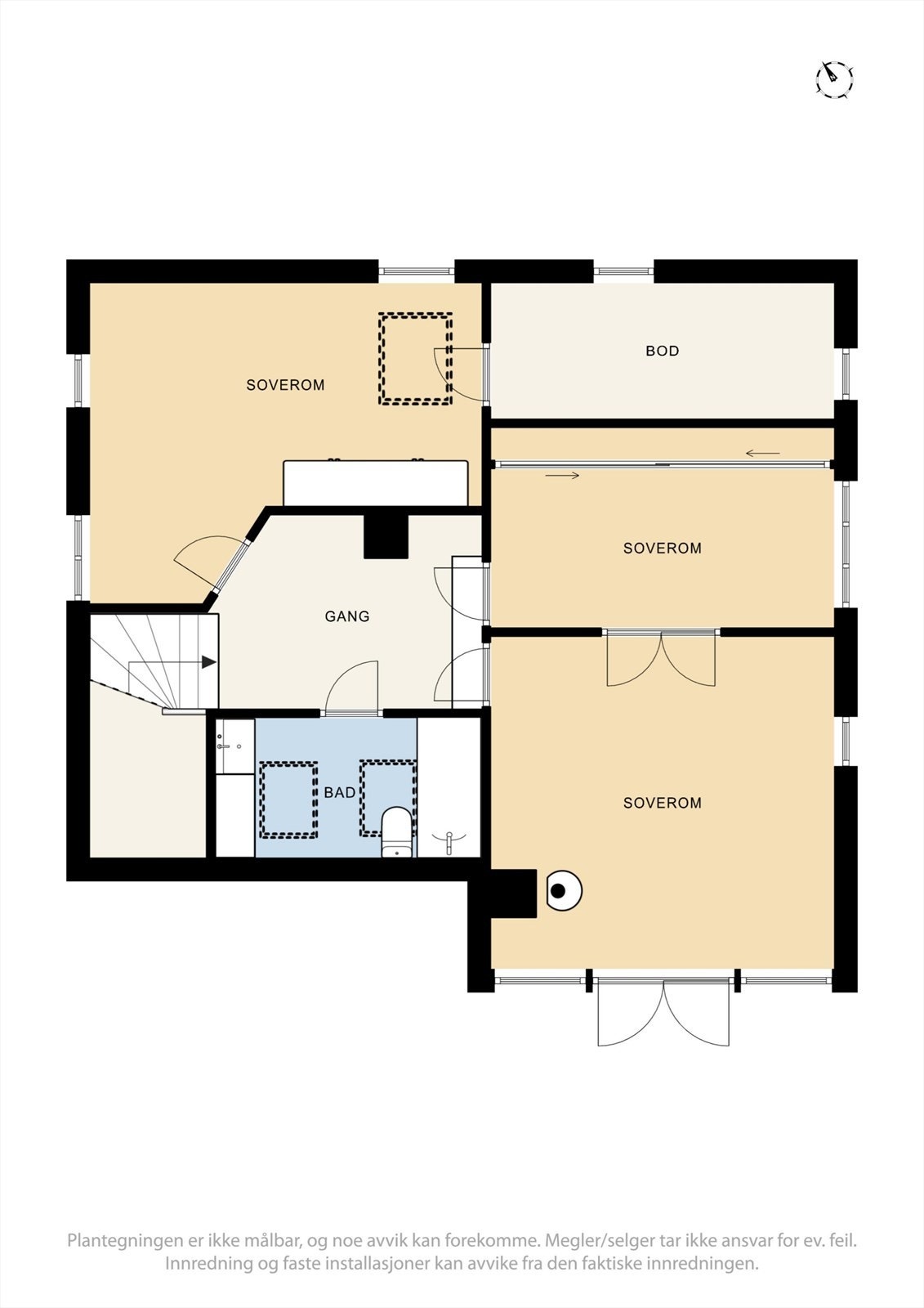 Plantegning 2. etasje Galleribilde