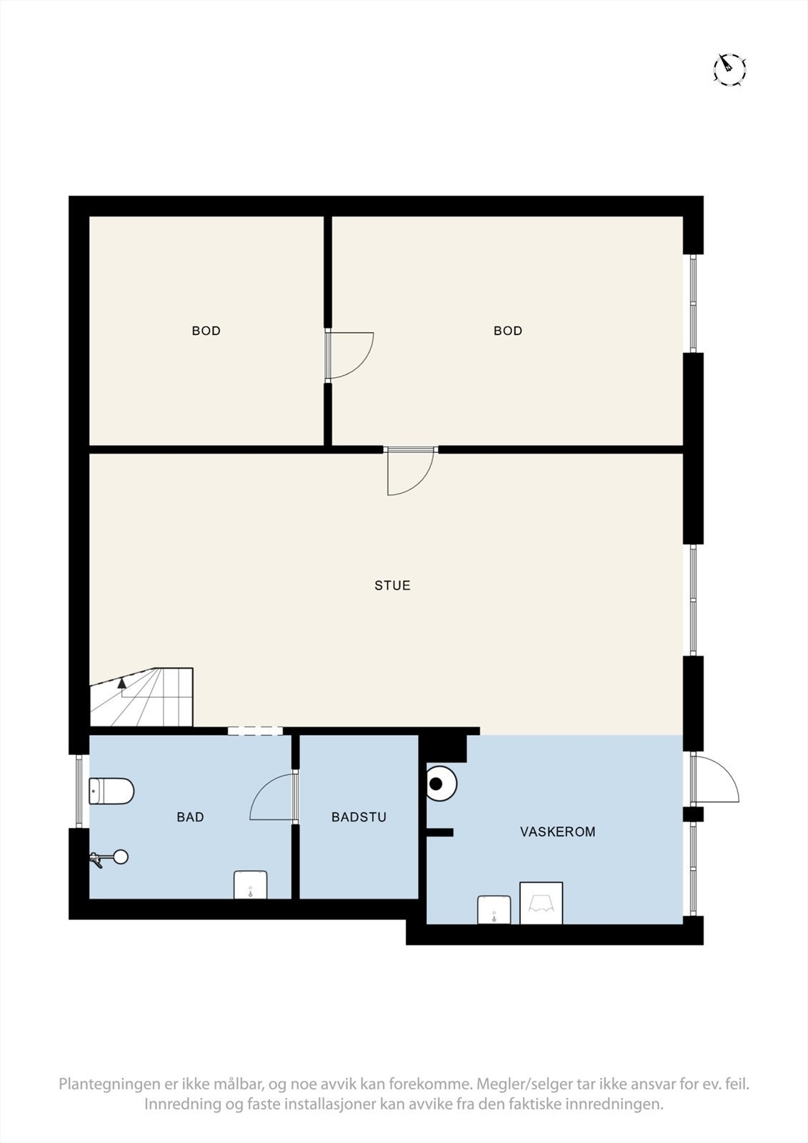 Plantegning underetasje Galleribilde