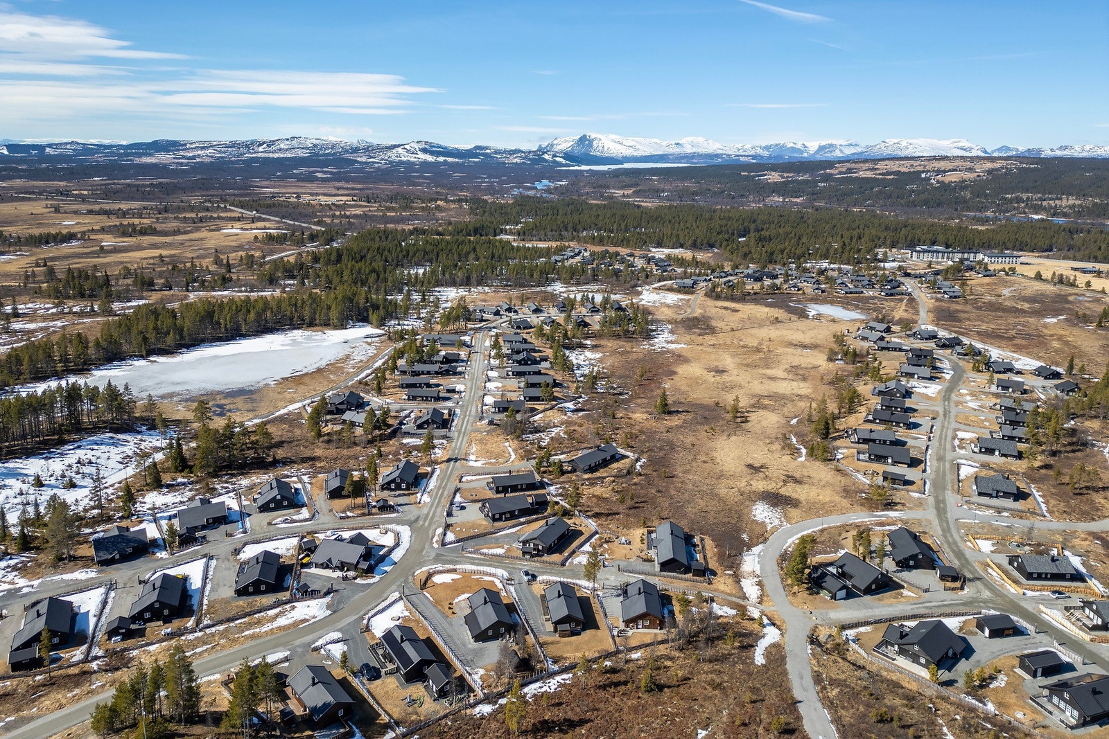 Dronebilde over området. Galleribilde