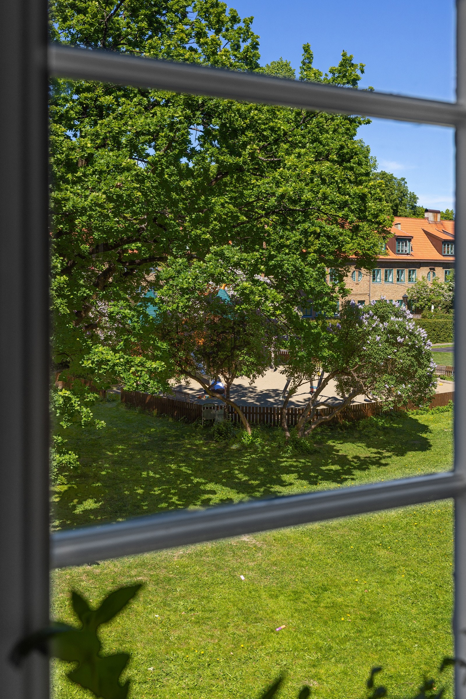 Det er et frodig og naturskjønt utsyn fra alle boligens vinduer Galleribilde