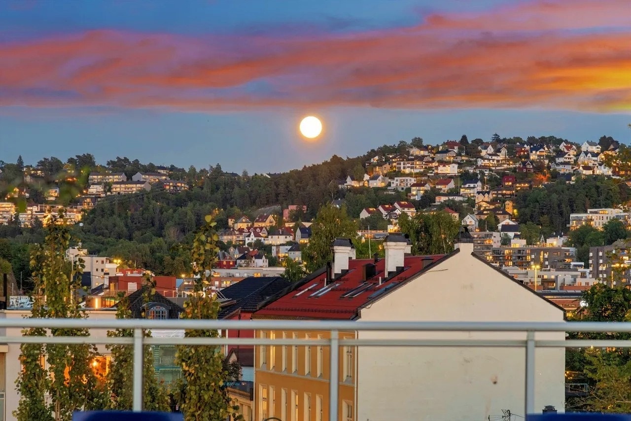 Fra takterrassen har du nydelig utsikt. Galleribilde