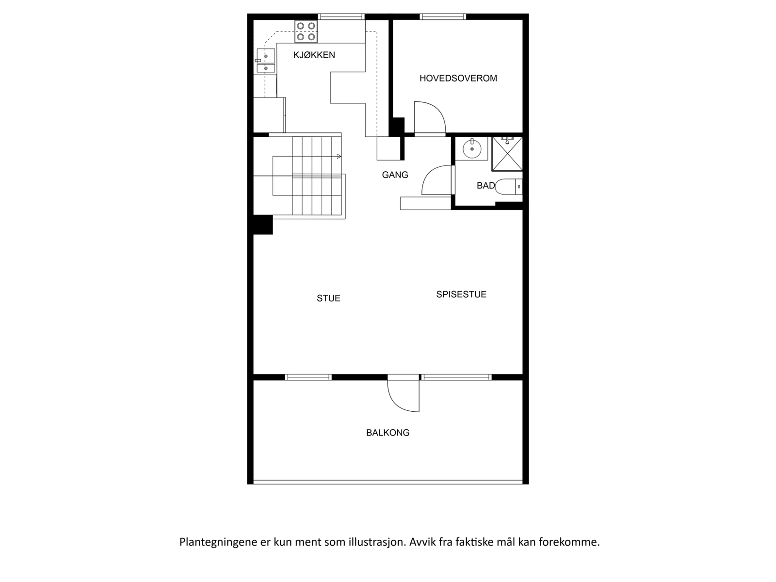 Plantegning 2. etasje Galleribilde