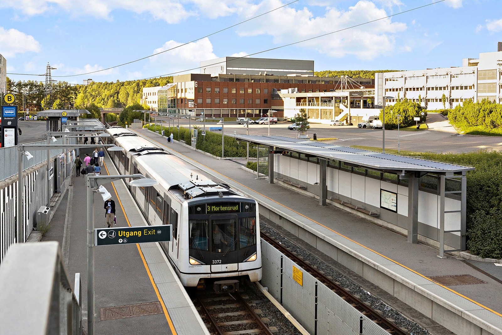 Kort vei til Skullerud T-banestasjon Galleribilde
