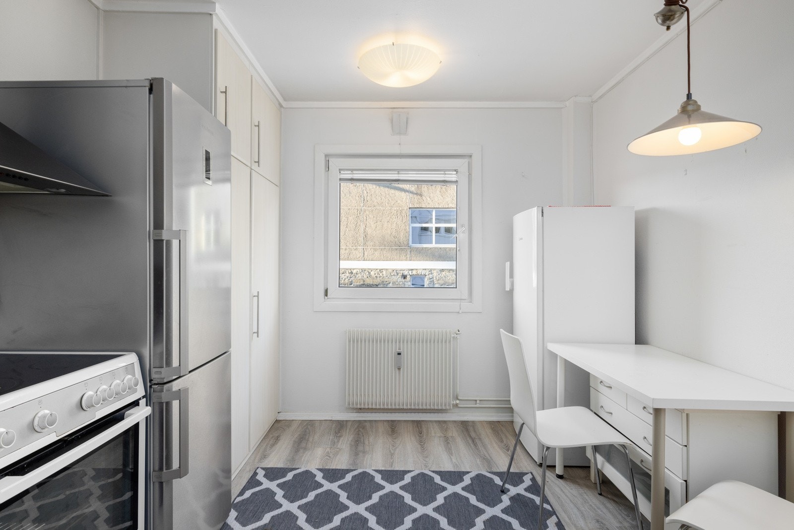 Her har du god plass for innredning av en enkel spisegruppe. Galleribilde