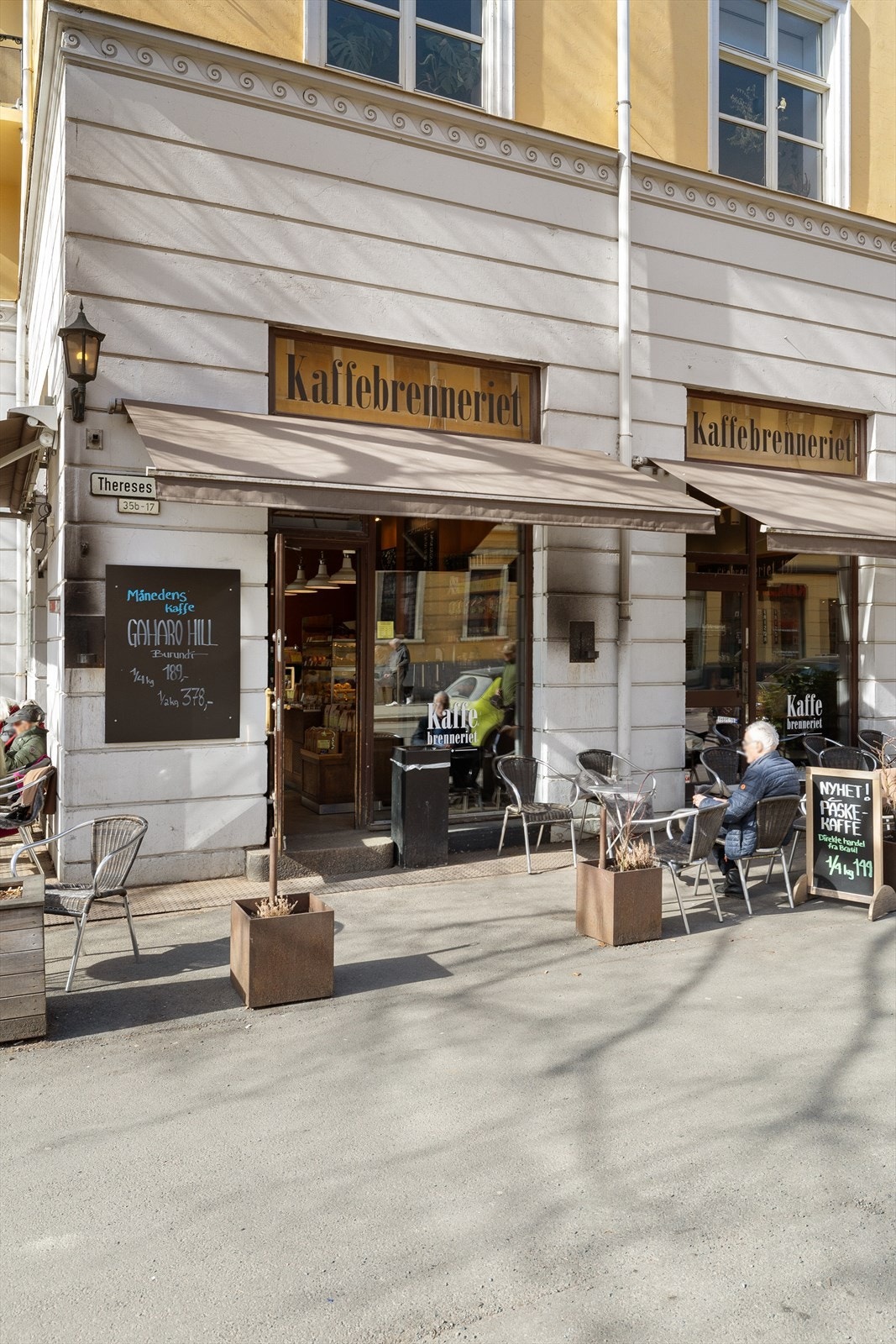 Kaffebrenneriet ligger også i Thereses gate - her har man mange muligheter! Galleribilde