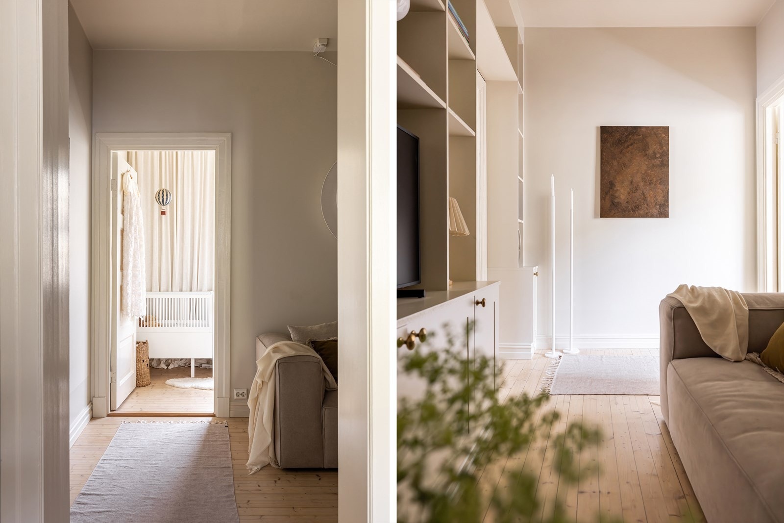 Leiligheten har en lys og gjennomgående planløsning med gode lysforhold. Galleribilde