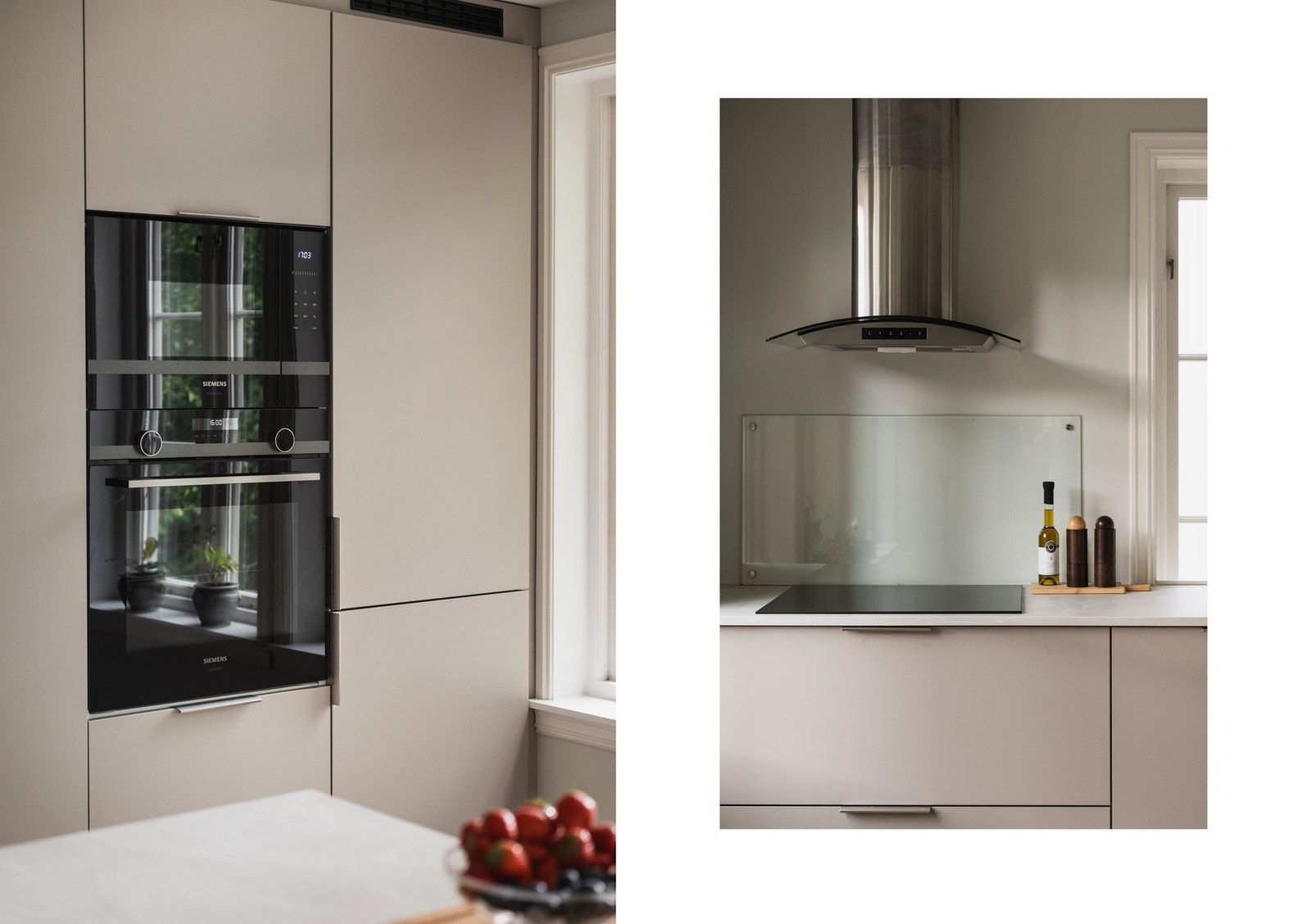 Mikro, stekeovn, platetopp og oppvaskmaskin er fra Siemens, og kombiskap kjøl/frys er fra AEG. Alt nytt fra 2024! Galleribilde