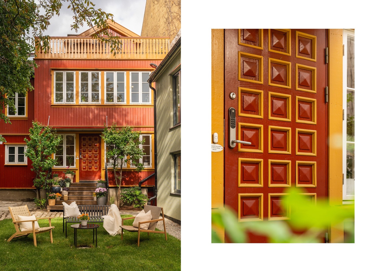 Boligens unike fargepalett og flotte detaljer gir et varmt og personlig førsteinntrykk - et hjem med særpreg og sjel. Galleribilde