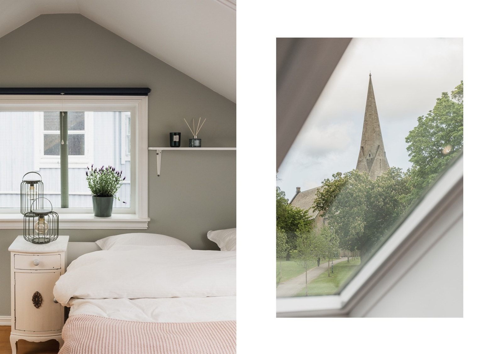 Fra soverommet er det fantastisk utsikt mot Vålerenga kirke! Galleribilde