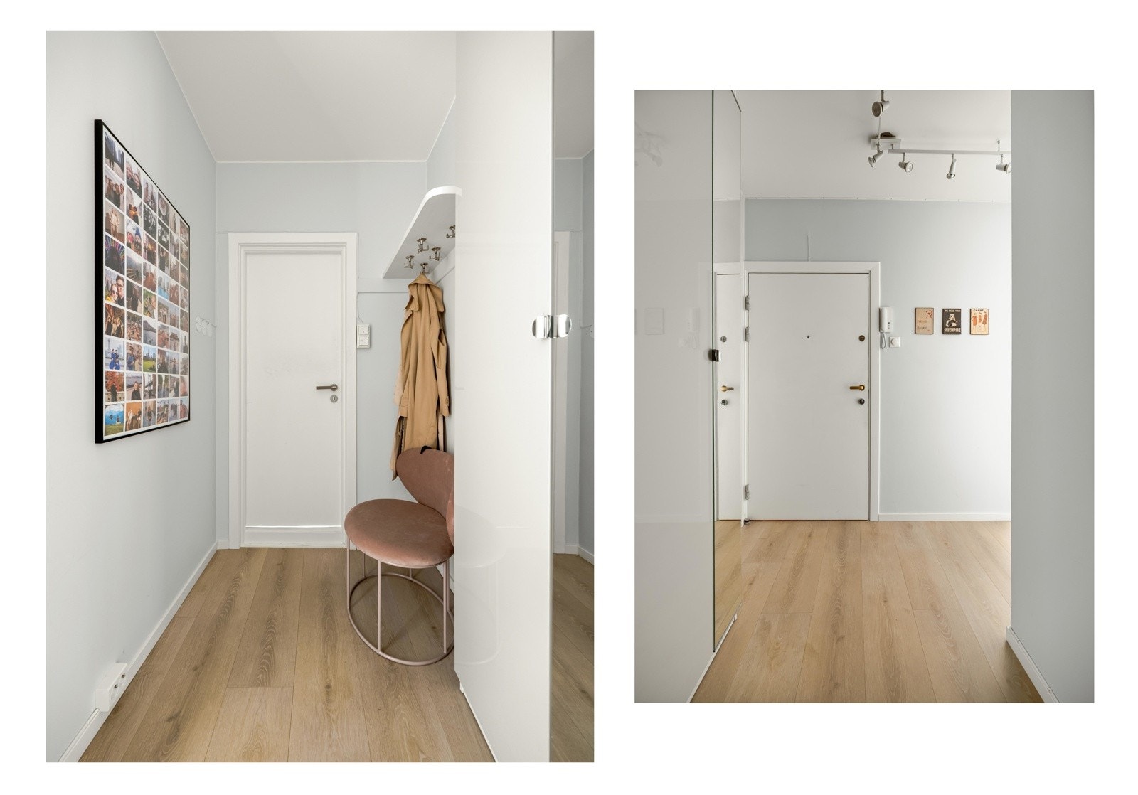 I entreen er det rikelig med plass til både oppheng av yttertøy og lagring av sko. Bra med lagring i garderobeskap også. Galleribilde