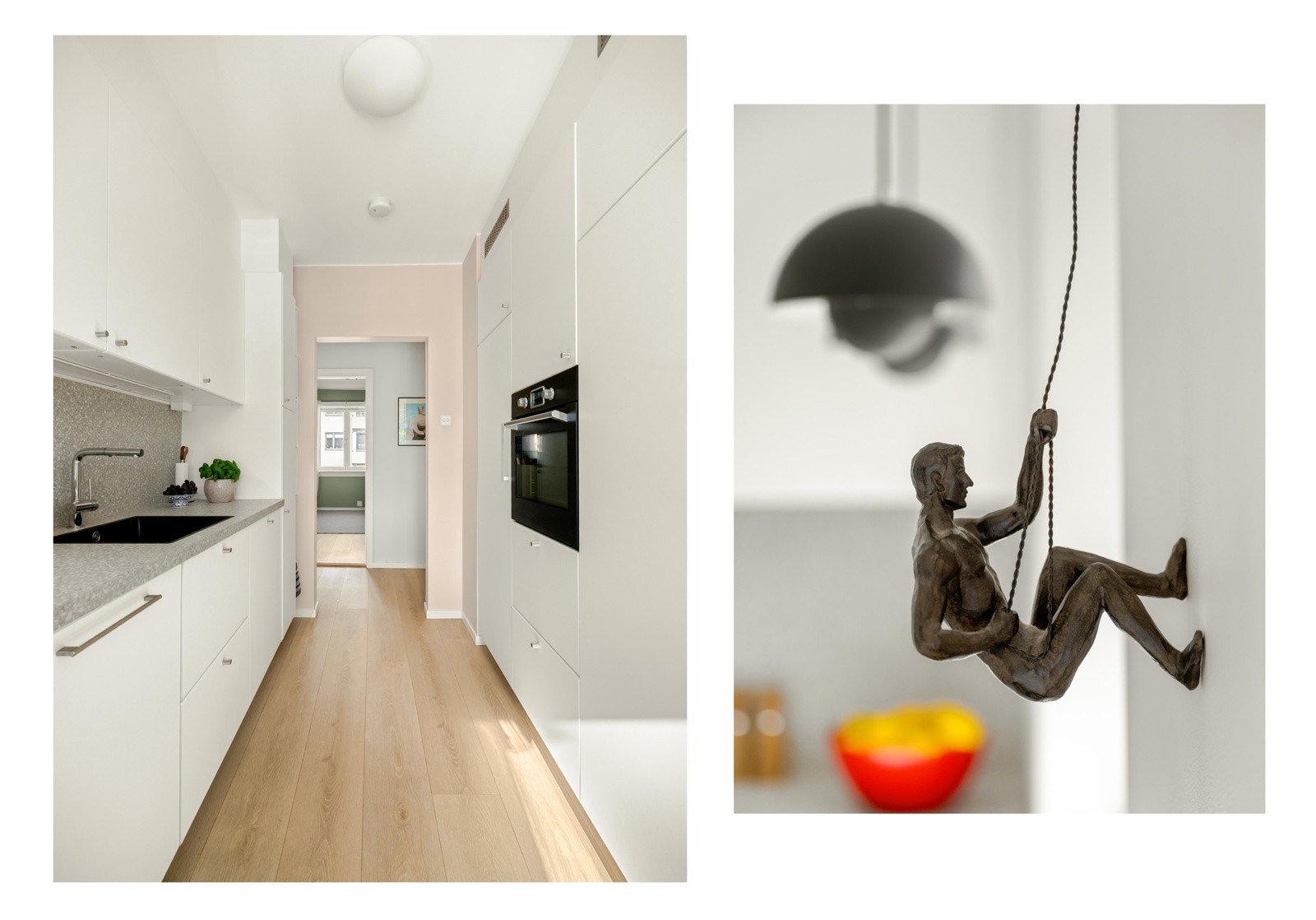 Dagens eier valgte også å beholde den originale åpningen mot entreen. Galleribilde