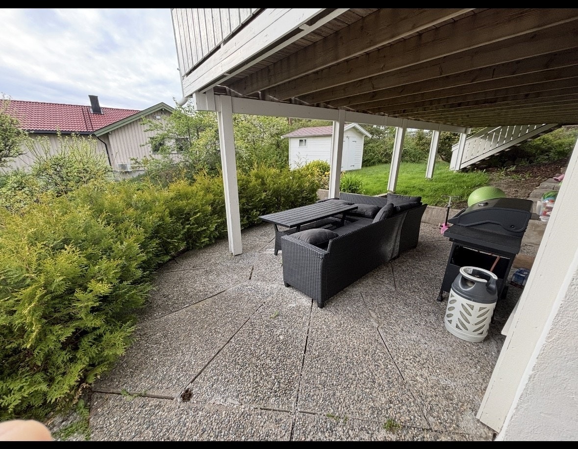 Uteplassen har tak Galleribilde