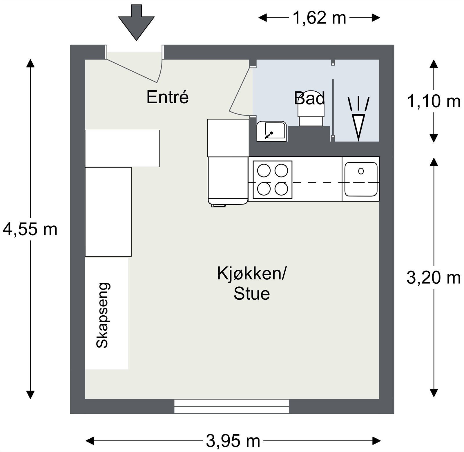 Plantegning til orientering. Galleribilde
