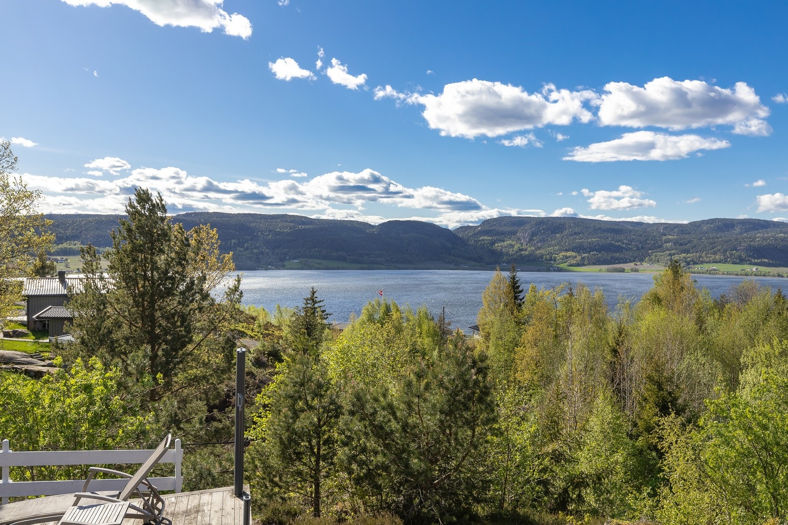 Utsikt fra egen hytte. Galleribilde