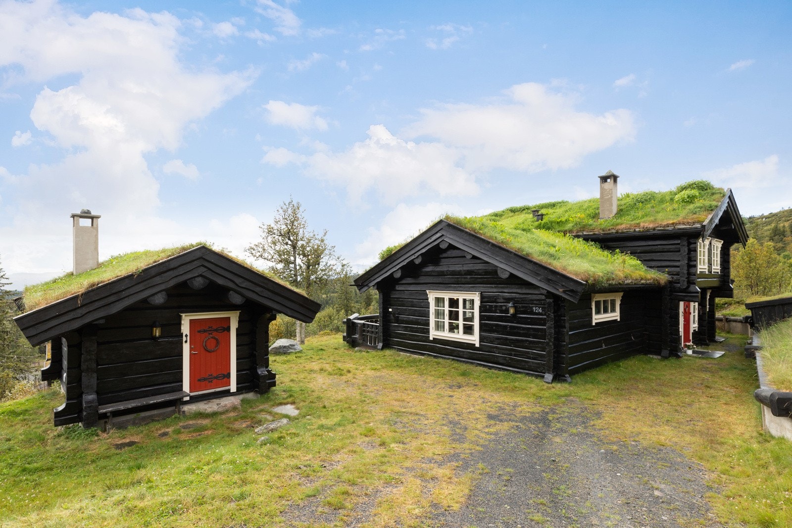 Eiendommen har en fin plassering i feltet og ligger ca. 1000 moh Galleribilde