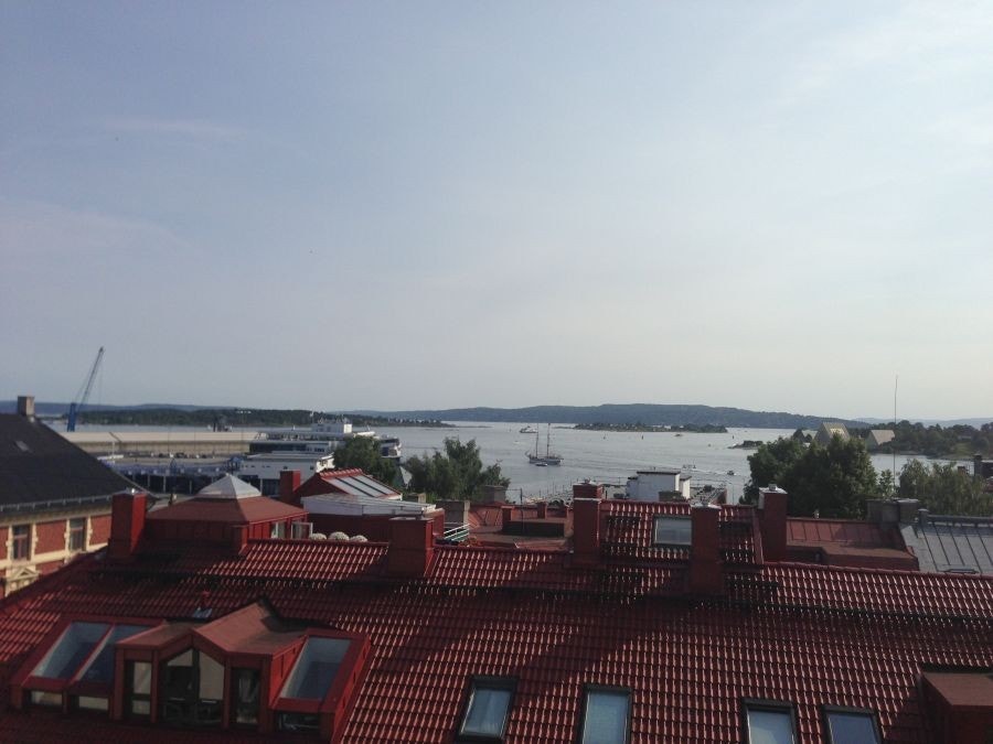 Utsikt fra takterrassen Galleribilde