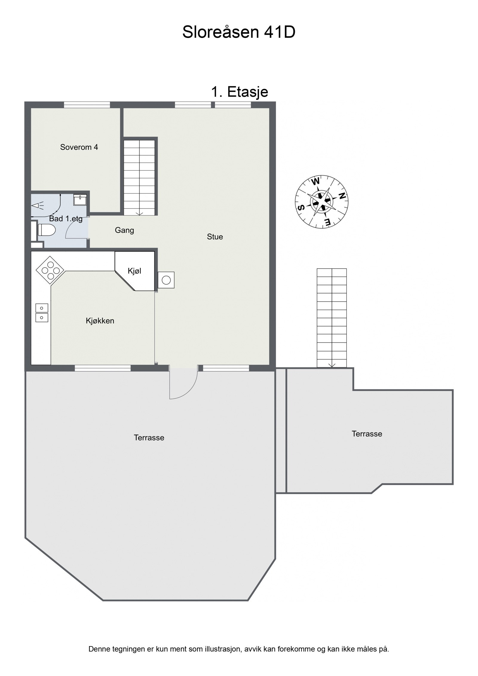Plantegning 1. Etasje Galleribilde