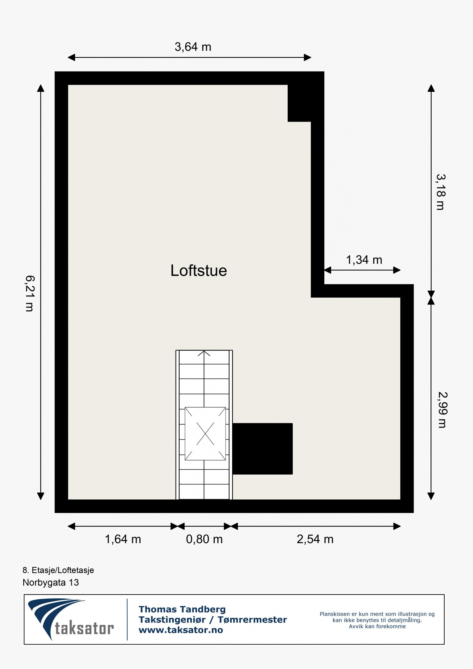 Plantegning - Loft Galleribilde
