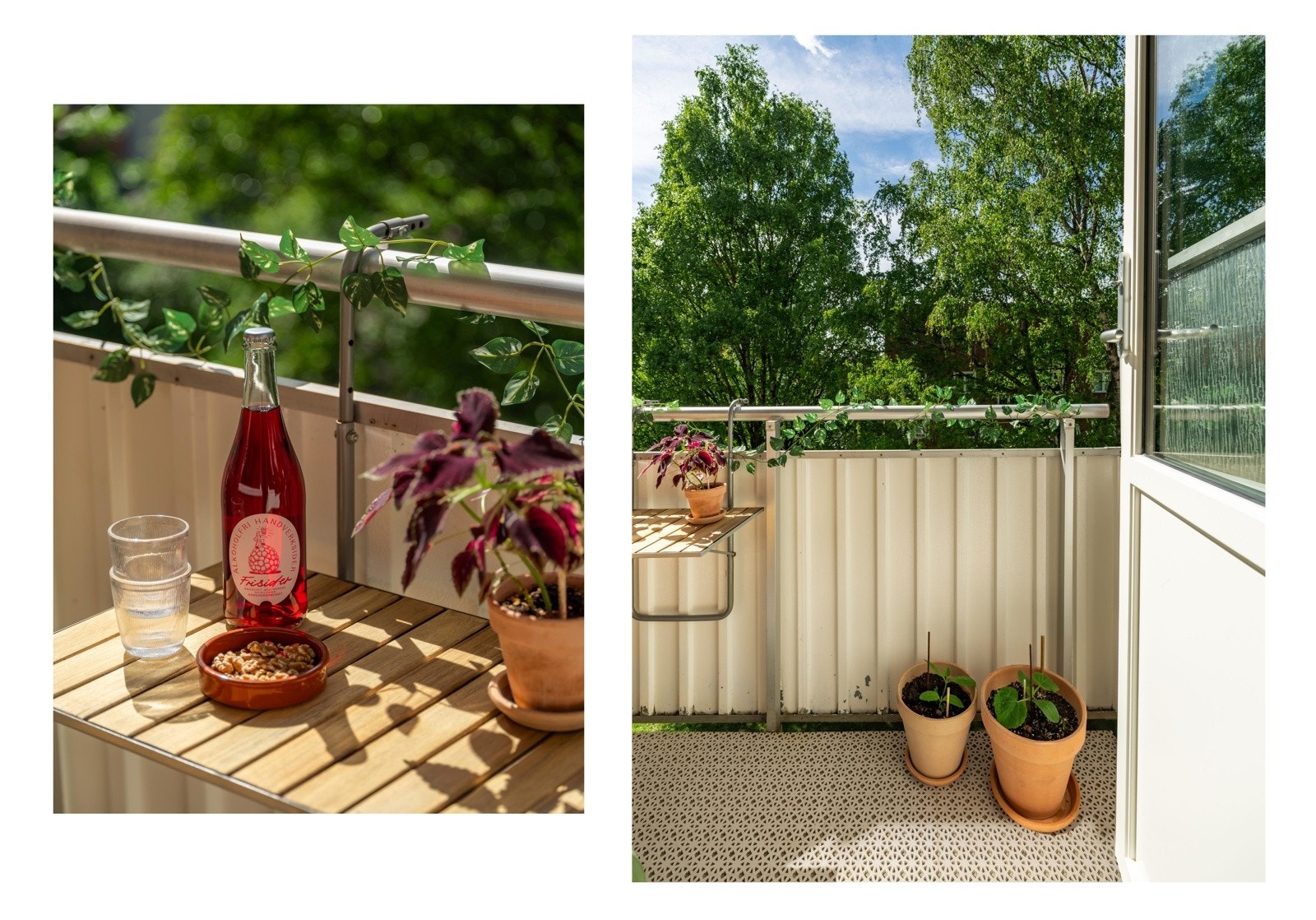 Fra stuen er det utgang til solrik balkong. Galleribilde