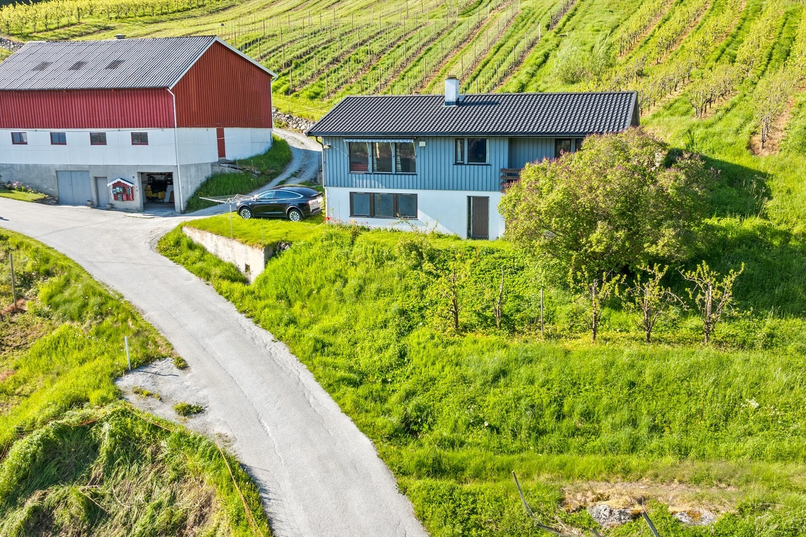Einebustaden er oppført i 1976 og er på 2 etasjar. Galleribilde