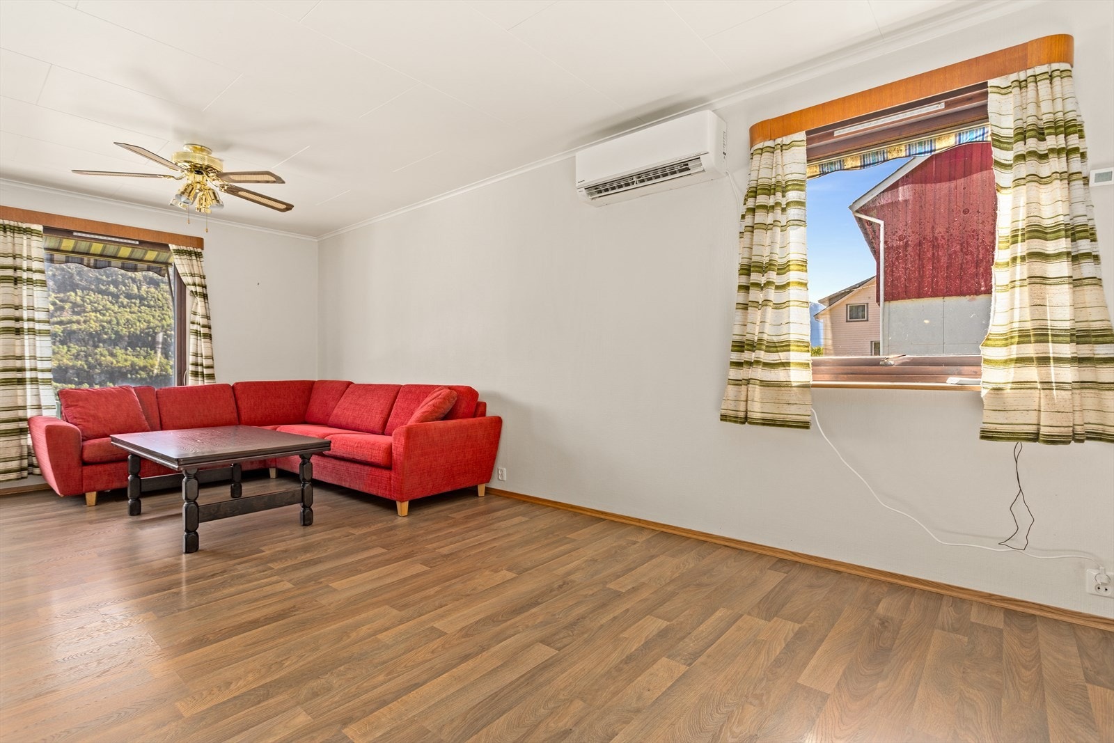 I stova er det varmepumpe som oppvarmingsskjelde. Galleribilde