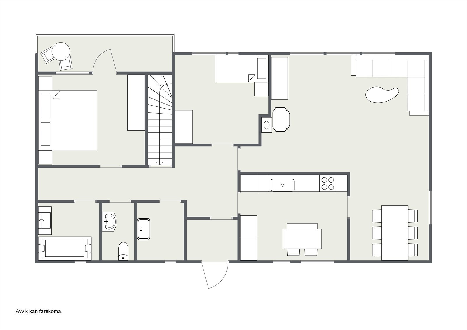 Planteikning 1.etg. Galleribilde