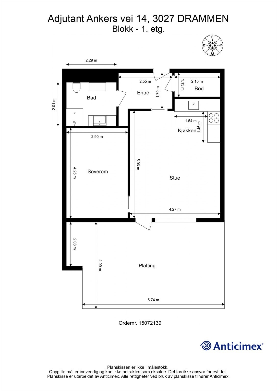 Plantegning-1. etg Galleribilde
