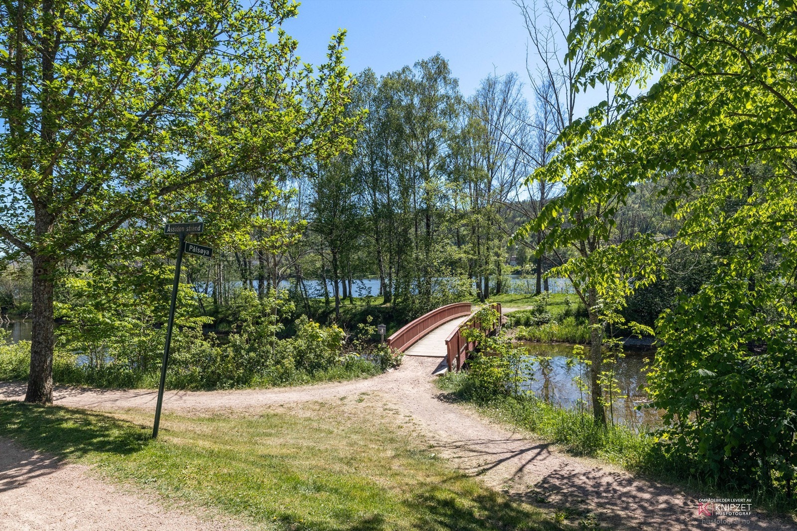 Naturskjønne Pålsøya ligger et steinkast unna leiligheten. Galleribilde