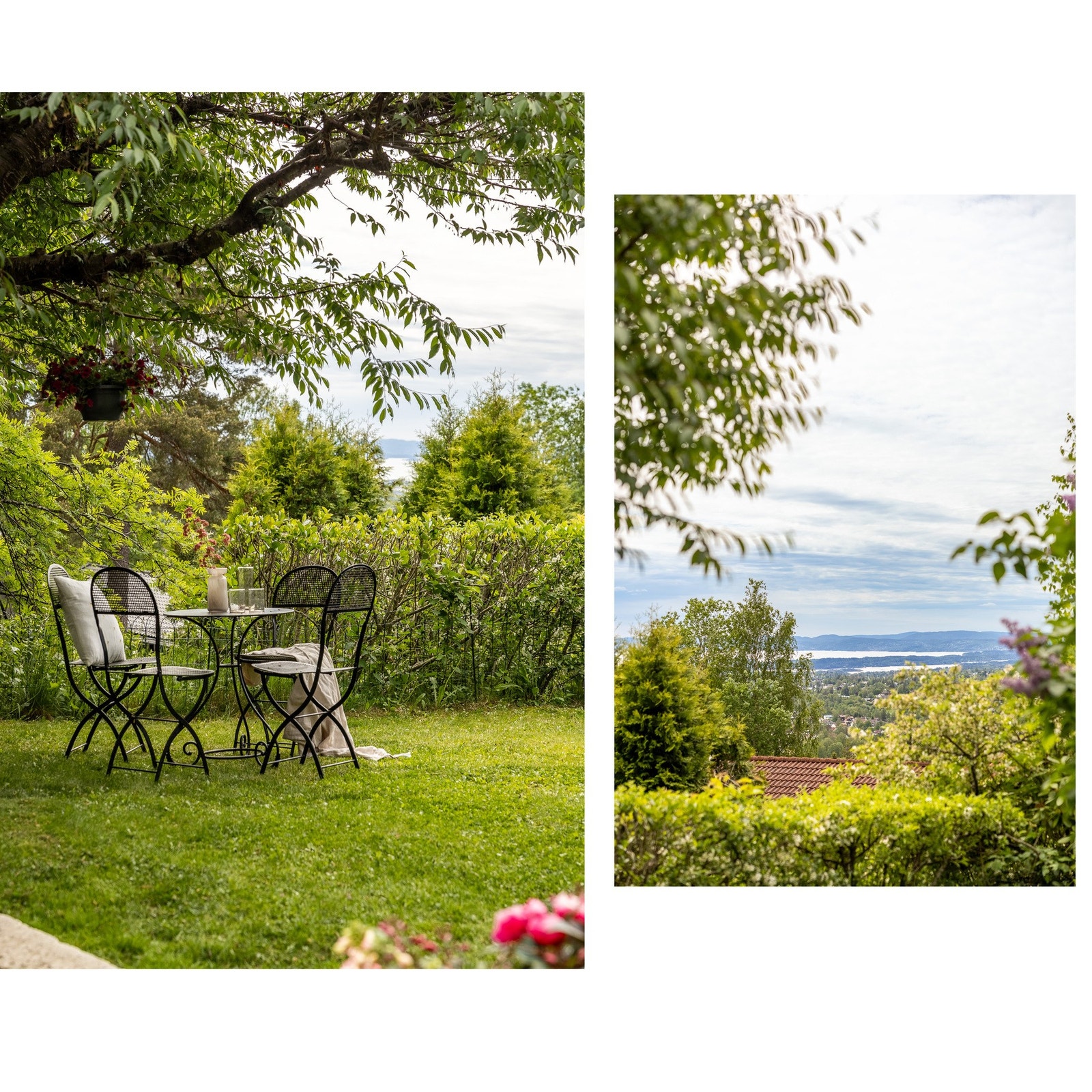 Området ligger høyt og fritt, ved kanten av Nordmarka i Oslo. Galleribilde