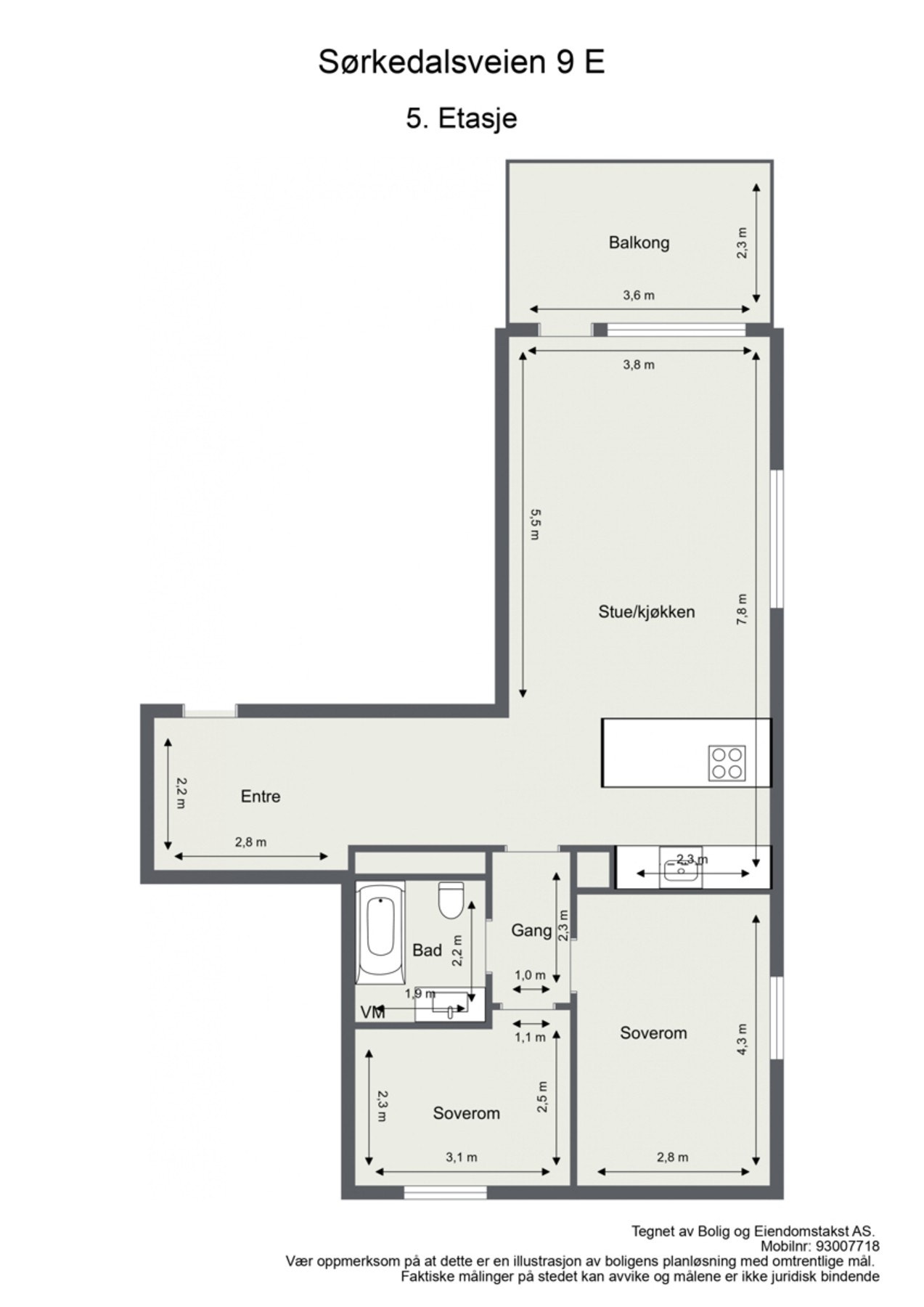 Aller først: plantegning så du får orientert deg litt. Galleribilde