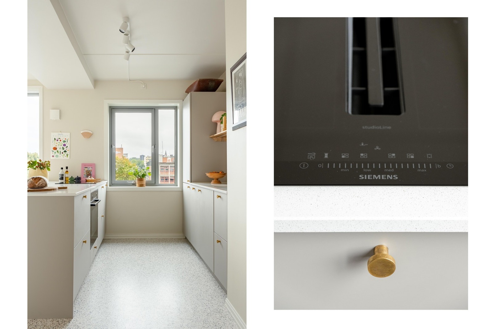 Påkostede hvitevarer, og komfyrtoppen har nedtrekksvifte. Galleribilde