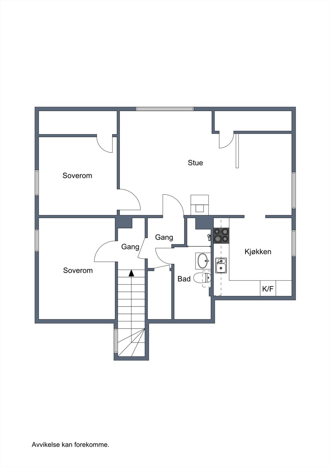 Planskisse 2.etasje Galleribilde
