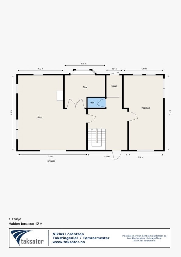 Plantegning 1. etasje. Galleribilde