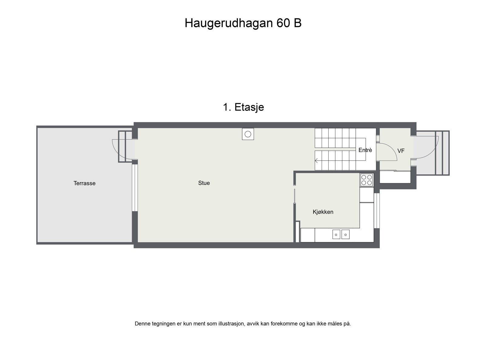 Plantegning 1. etasje Galleribilde