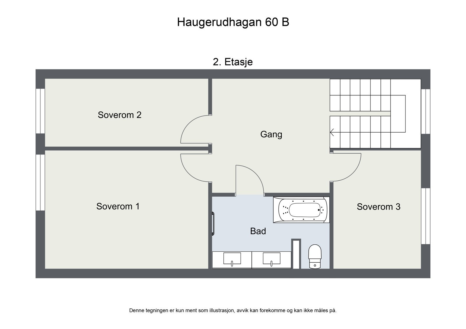 Plantegning 2. etasje Galleribilde