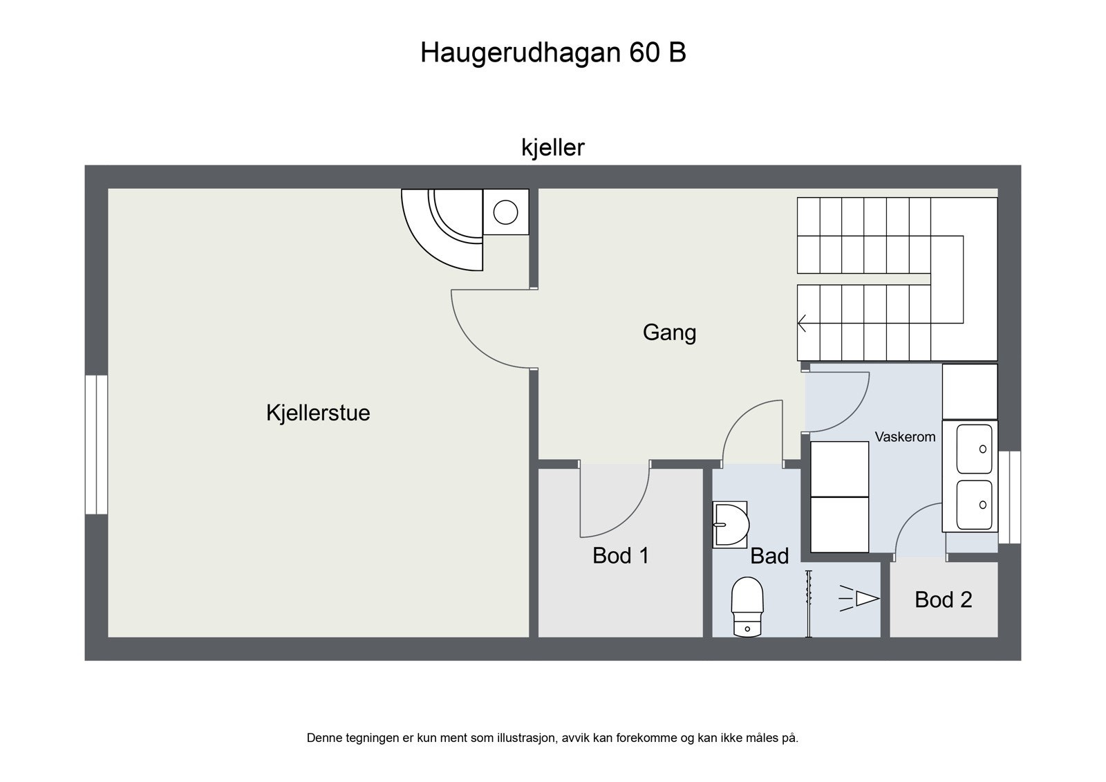 Plantegning kjeller Galleribilde